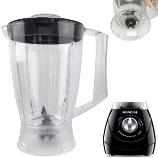 Copo de Liquidificador para Mondial Power / Line L-28 L-26 Cristal Preto