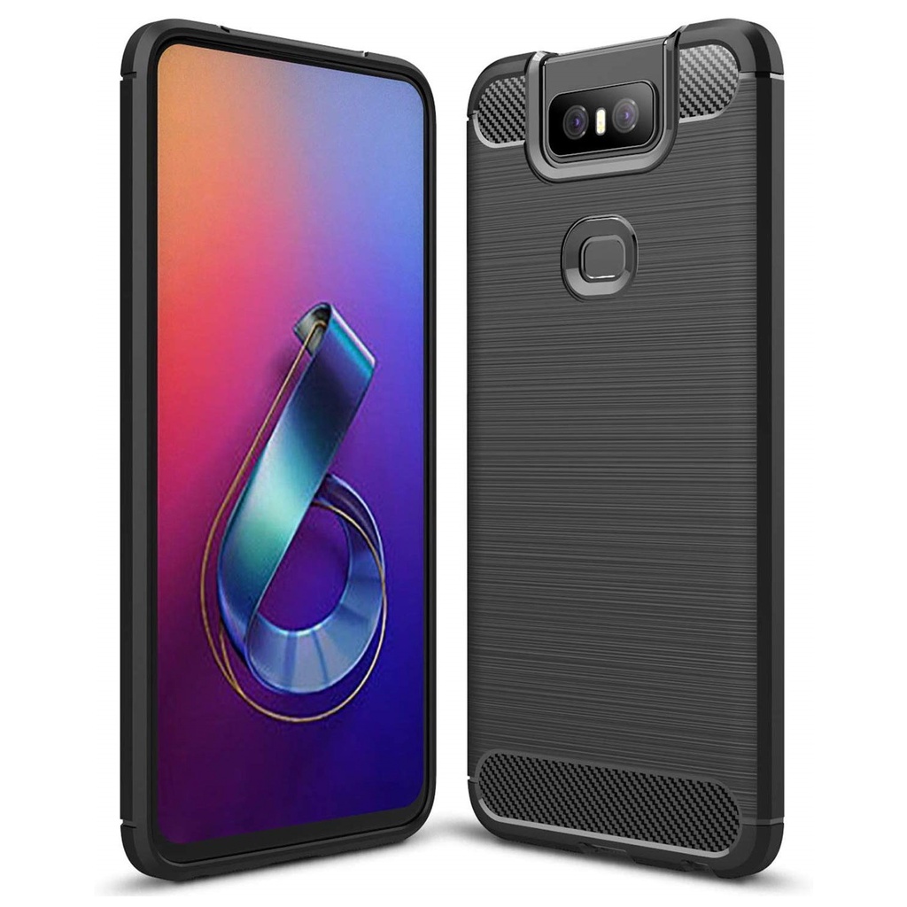 Capa Asus Zenfone 6 (ZS630KL) (Tela 6.4) Carbon Fiber Anti Impacto
