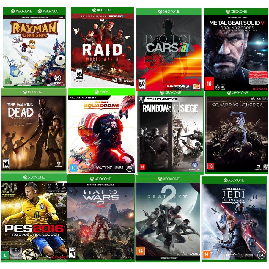 Jogos Xbox One Mídia Física Novo Lacrado Original com Garantia