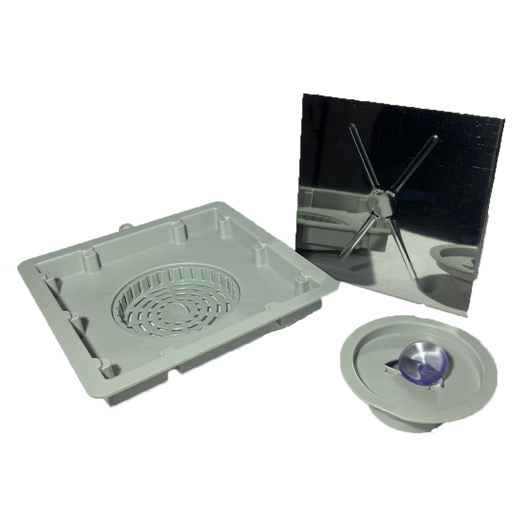 Ralo Oculto Quadrado Invisível Linear Ralo Tampa Inox Piso Anti-inseto 15x15 Cinza
