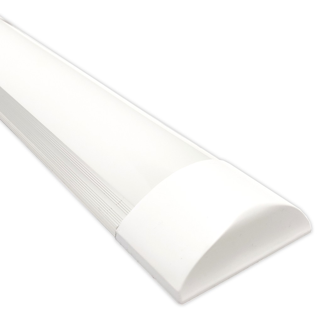 Luminária linear led 20w slim com calha de teto 60cm cor branco frio 6
