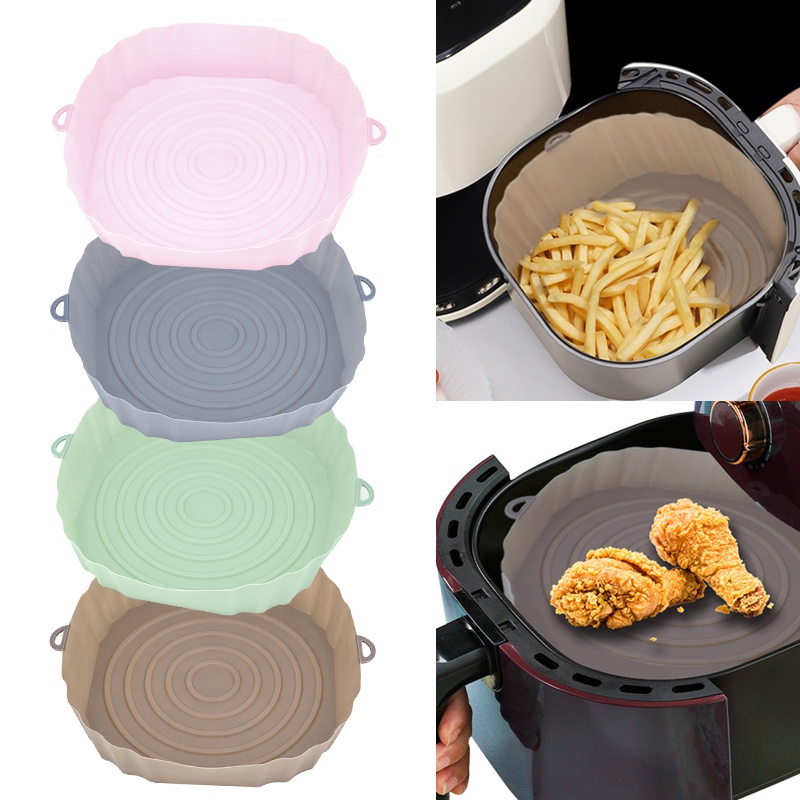 Forro De Silicone Para Air Fryer Atiaderente Reutiliz vel Cesta Air 