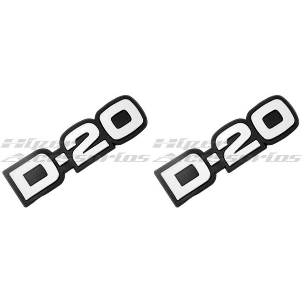 2 Emblemas D-20 Pick-up Gm Chevrolet D20
