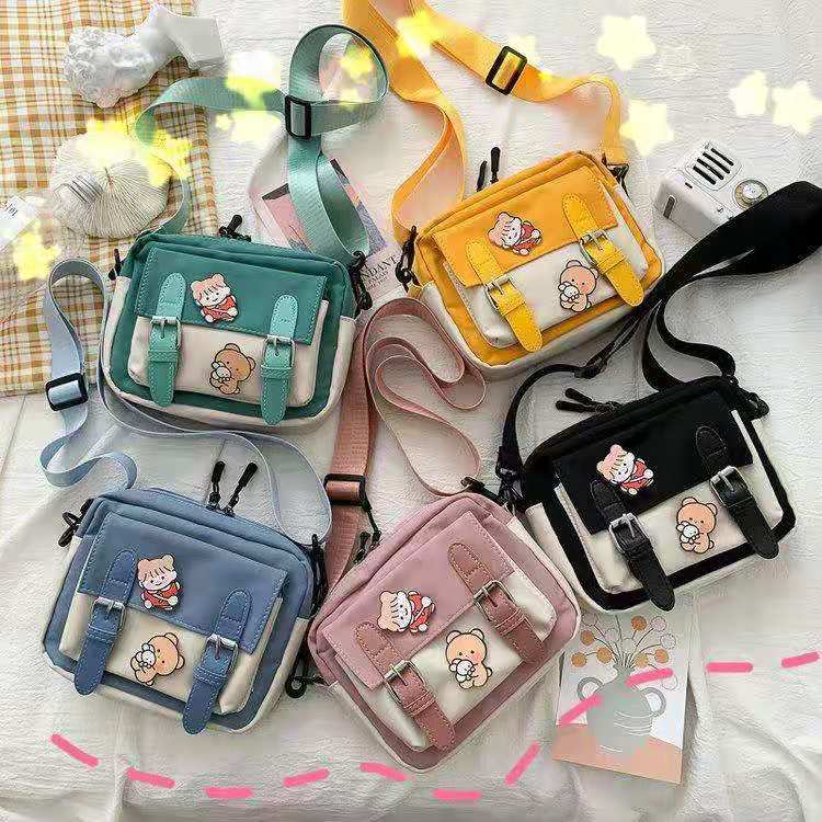 Bolsa Tiracolo Feminina De Tecido Versão Coreana Arte Japonesa