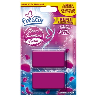 Refil Bloco Sanitário Novo Frescor com 2 Blocos por Embalagem – Escolher fragrância em Oferta na Shopee