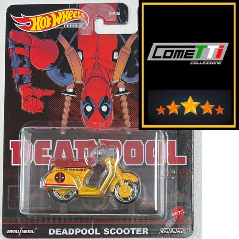 Hot Wheels Premium Deadpool Scooter Shopee Brasil