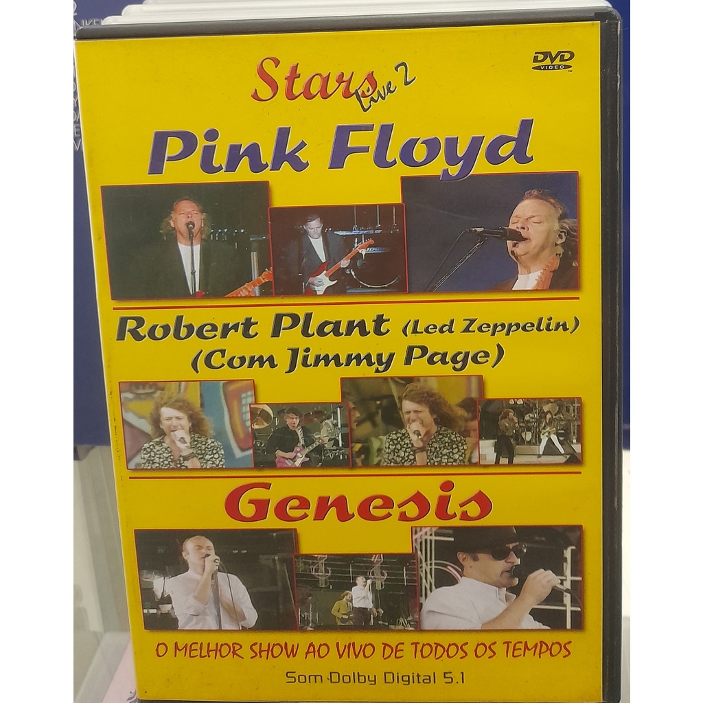 DVD-PINK FLOYD, GENESIS,ROBERT PLANT-STARS-LIVE 2-CONSERVADO