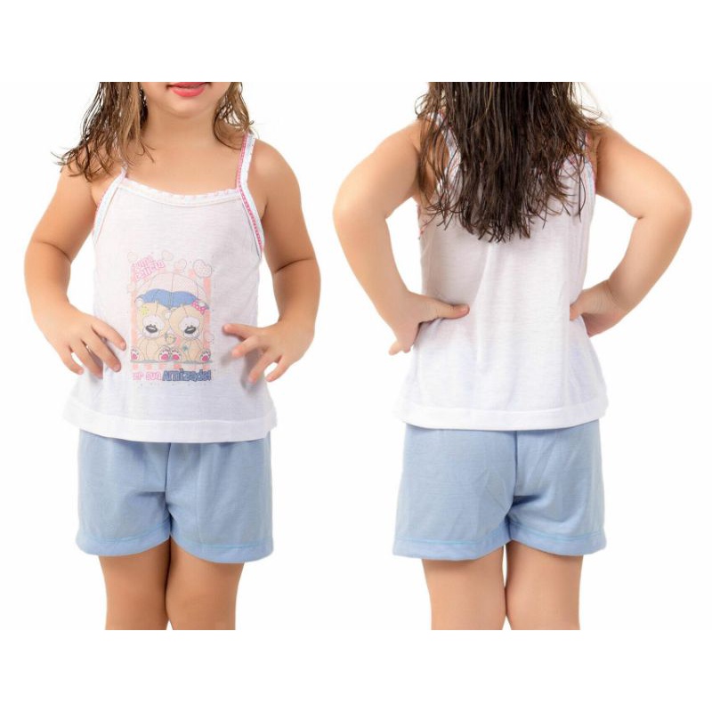 Baby Dol Pijama Infantil Linha Noite Estampado Personagem Barato Atacado P M G GG