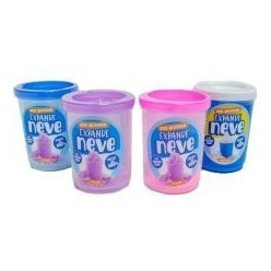 Kit 4 Potes Neve Artificial - Expande Neve - Doce Brinquedo