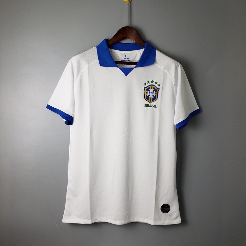 Camisa camiseta de time seleção brasileira branca 21/22 brasil lançamento  promoção - Escorrega o Preço