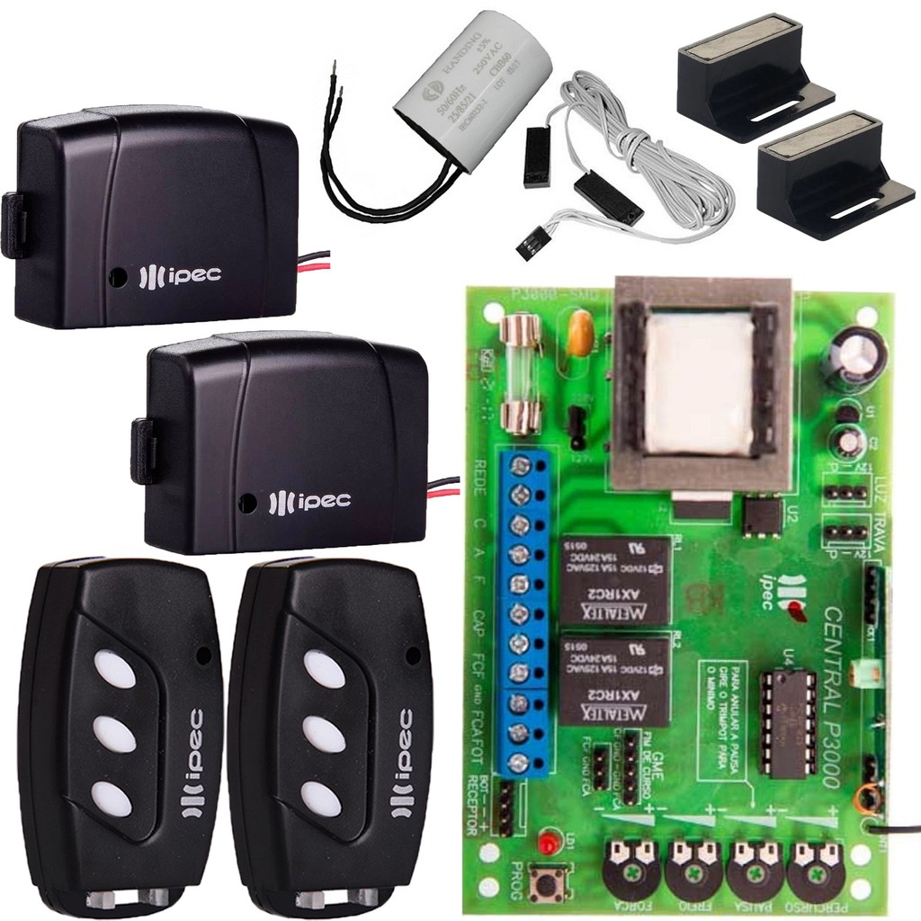 Central Placa Garen Controles Sensor Deslizante Capacitor 25UF 127V Suporte e Imã