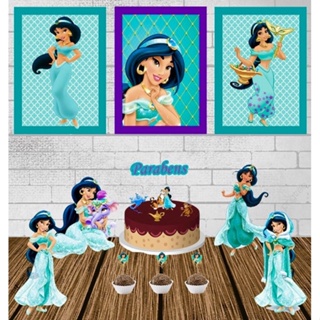 Kit Decoração para Festa Jasmine *LEIA A DESCRIÇÃO* em Oferta na Shopee