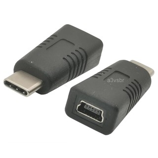 Adaptador cabo conector tipo otg MINI-B V3 pra type-c tablet smart phone