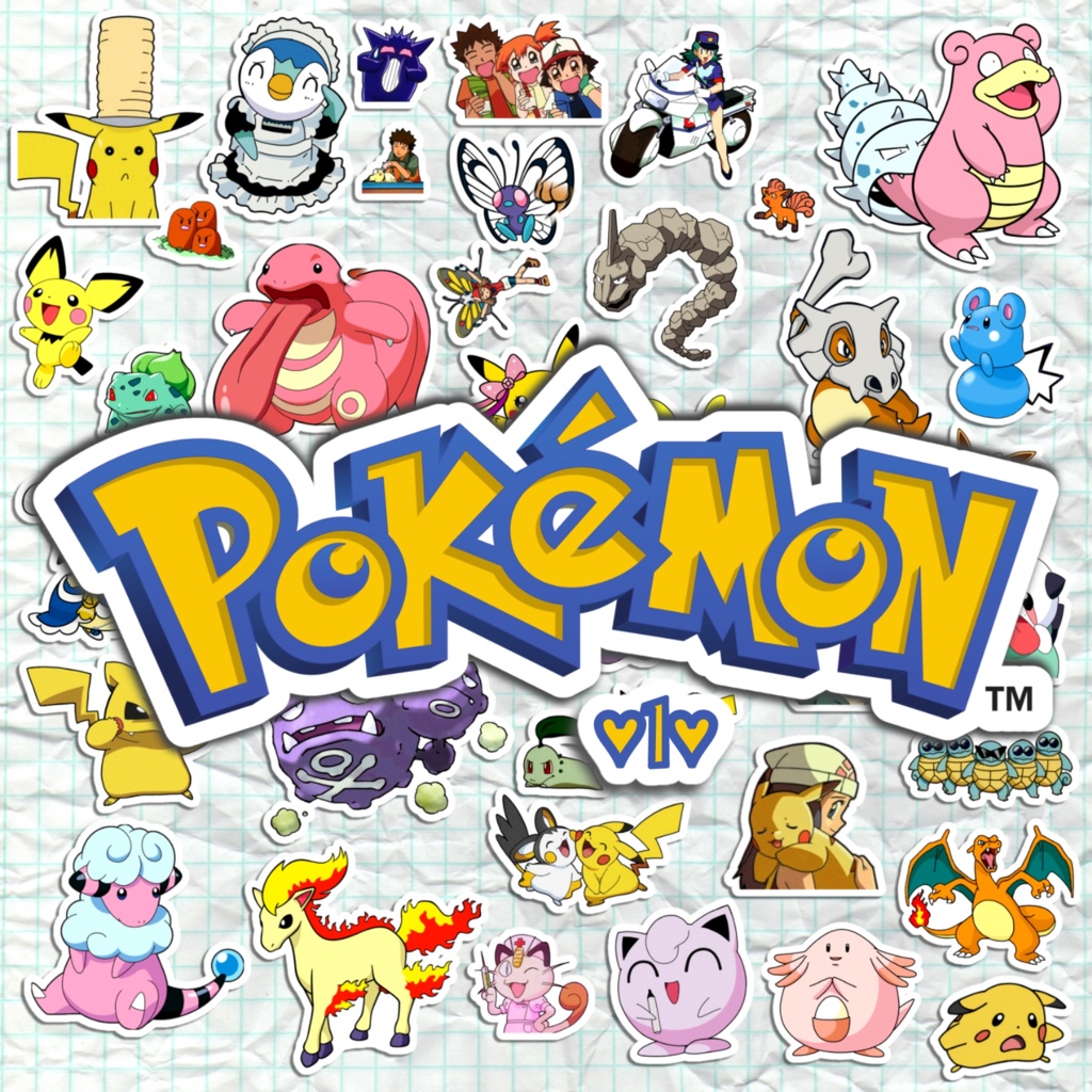 90+ Adesivos Pokemon 2ª Geração Sprite 2cm Jogo Anime Vinil