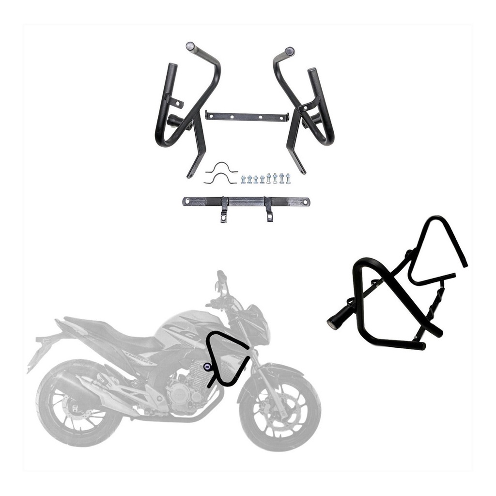 Protetor Carenagem Aurorense Com Slider Honda Cb Twister 250 em Oferta na Shopee