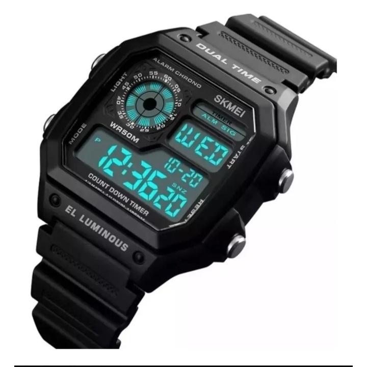 Relógio Unissex Digital Esportivo Prova D'água Skmei 1299 produto original em Oferta na Shopee