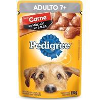 Ração Úmida Pedigree Sachê Carne ao Molho para Cães Adultos Sênior 7+ Anos 100 g cachorro