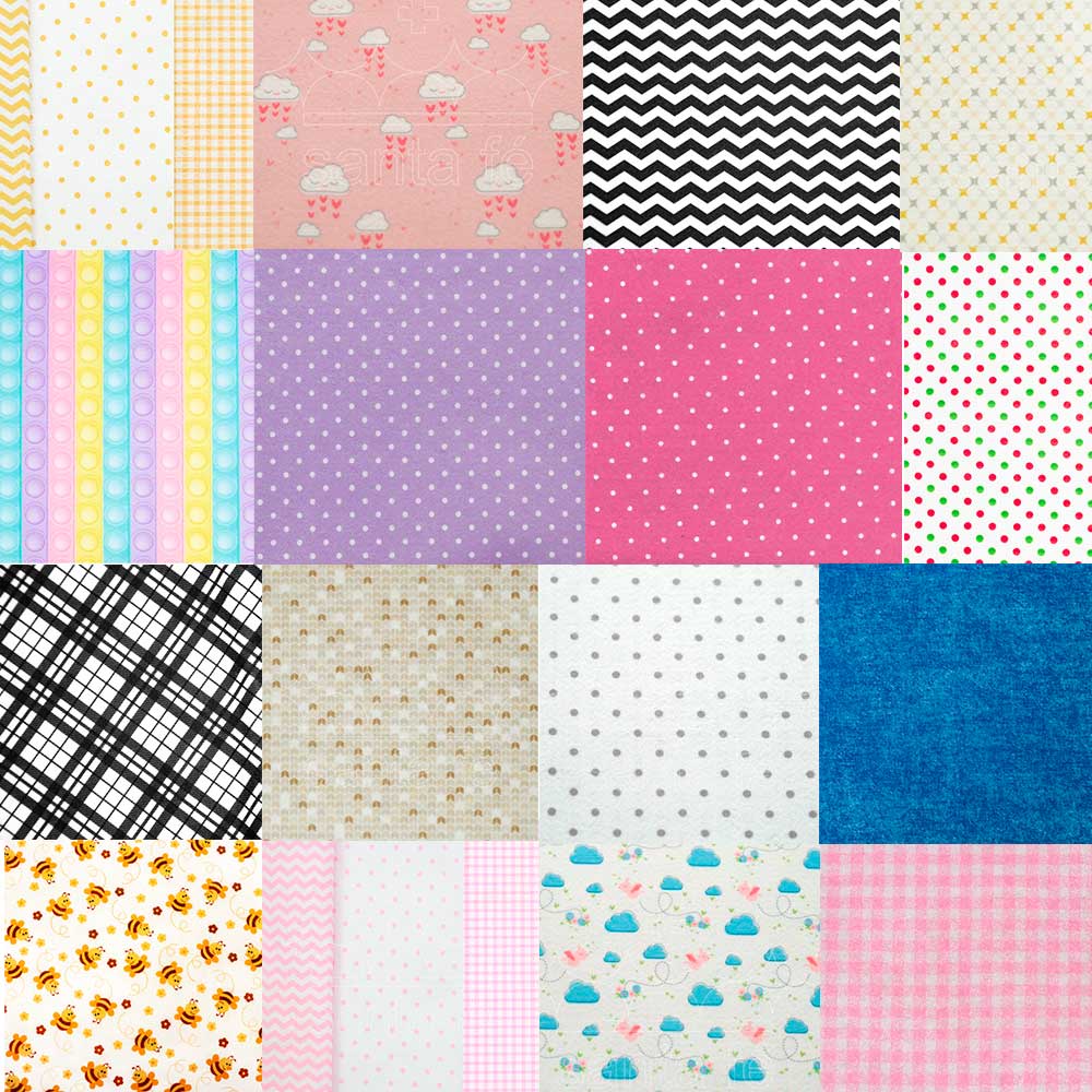 Feltro Estampado Santa Fé 25cm x 1,40m Tecido Artesanato Costura em Oferta na Shopee