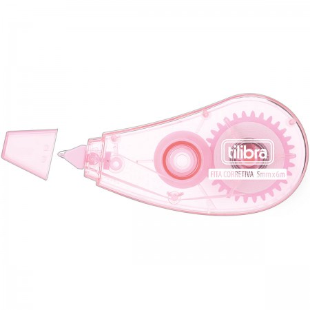 Corretivo em Fita Rosa - Tilibra em Oferta na Shopee