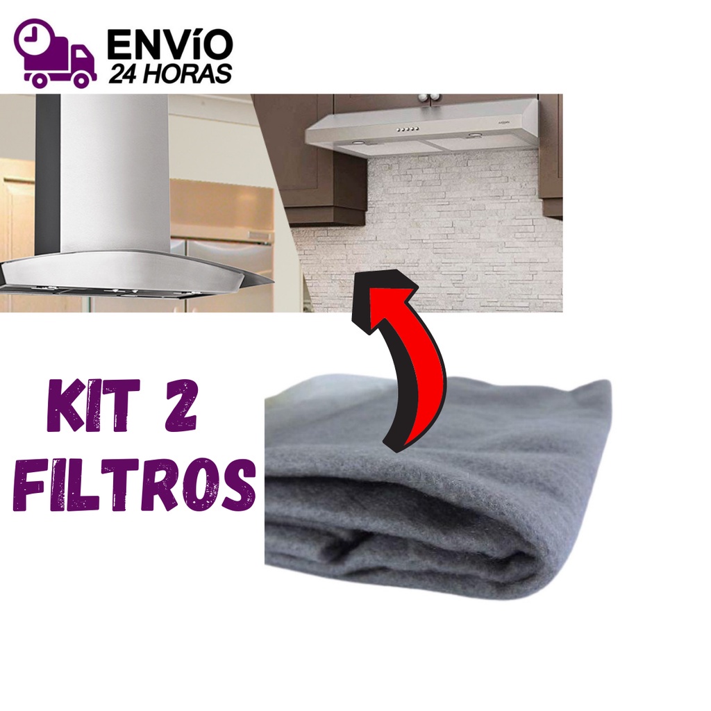 KIT 2 Filtro de Manta para Coifa Exaustor Depurador de Ar Colormaq Suggar - 2 unidades