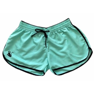 Short Moda Praia Relaxado Tactel Liso OP01 Feminino