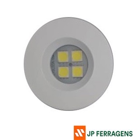 Luminária Circular - D35 4 Super led 5000K 110/220V Acab Branco -  Kit com 5 unidades - E521.B