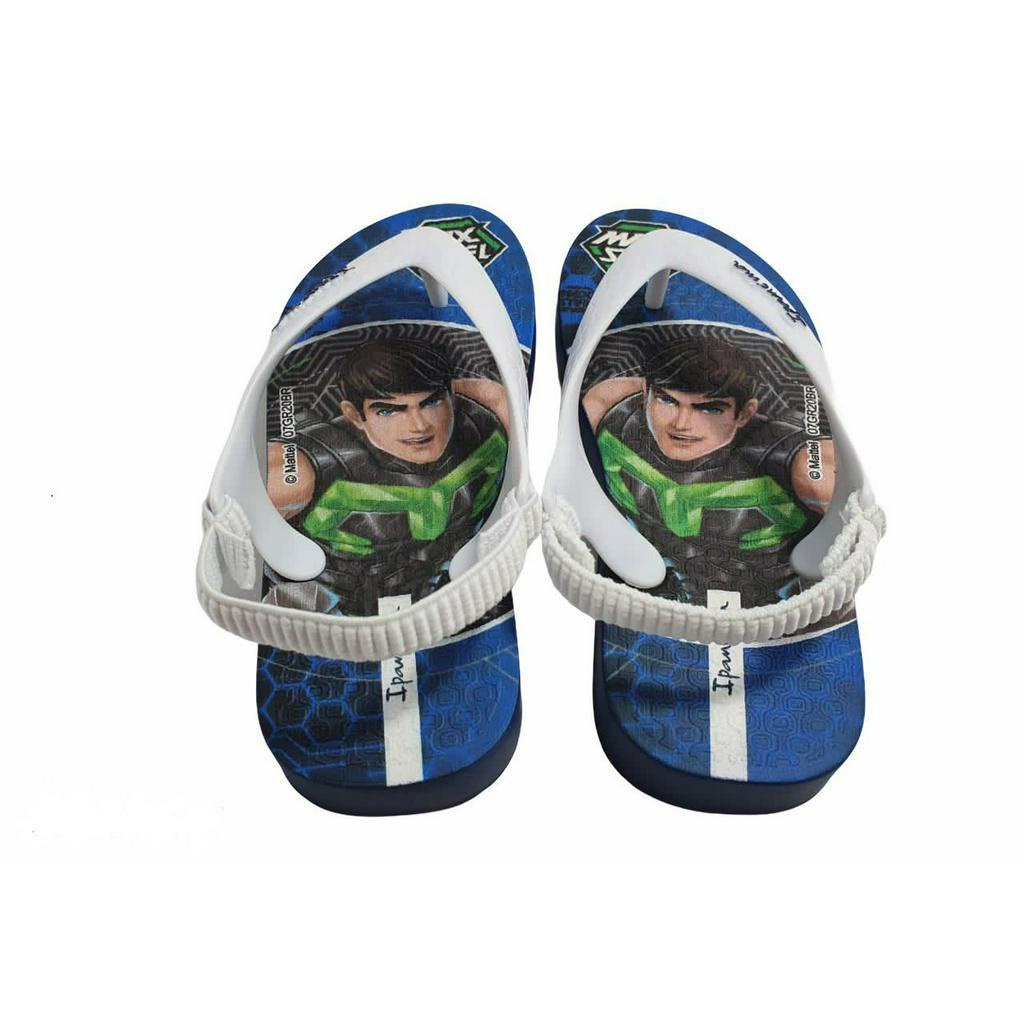 Chinelo Ipanema Baby Meninos Sandalia Max Steel  Elastico