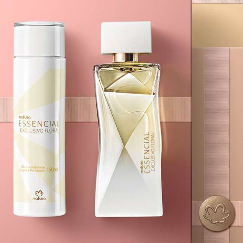 Presente natura essencial exclusivo floral feminino - deo parfum + óleo  corporal + sacola | Shopee Brasil