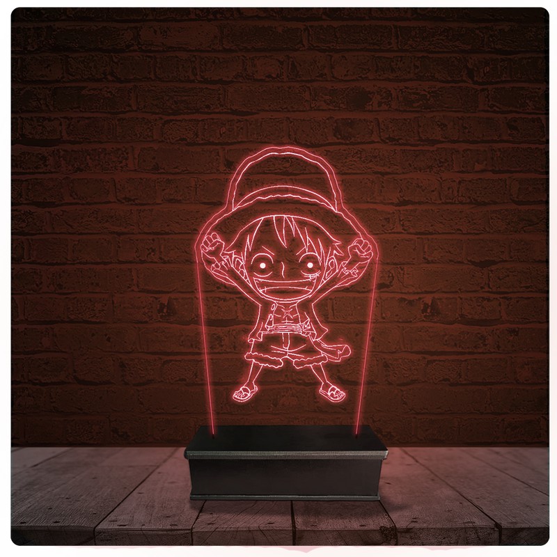 Abajur Luminária Acrílico Led - One Piece Anime 06