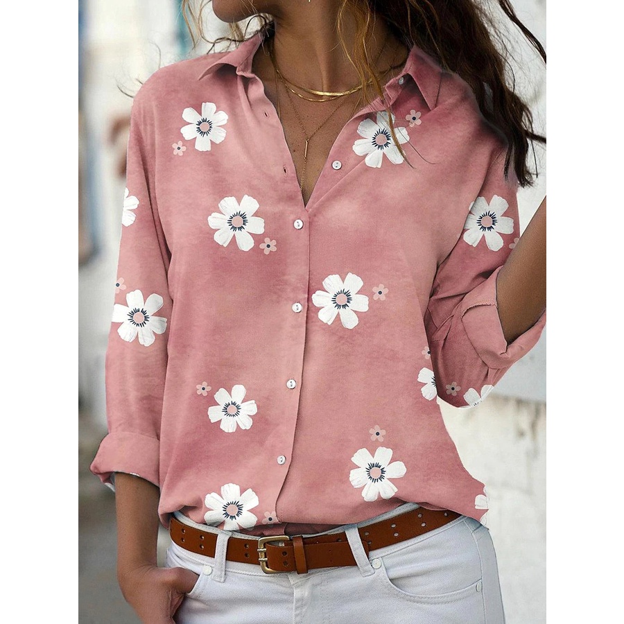 Blusa Feminina Elegante Camisa De Manga Curta 2023 Moda Primavera