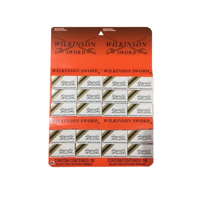 Lâmina de barbear aço inoxidável wilkinson sword 30 unidades / 60 Unidades
