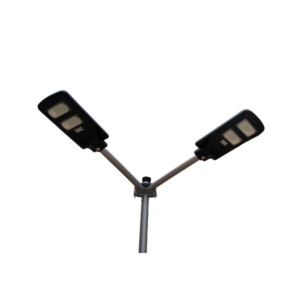 Kit 4 Suporte Haste Barra Aço 60cm Articulado Lateral Poste 2 Braços De