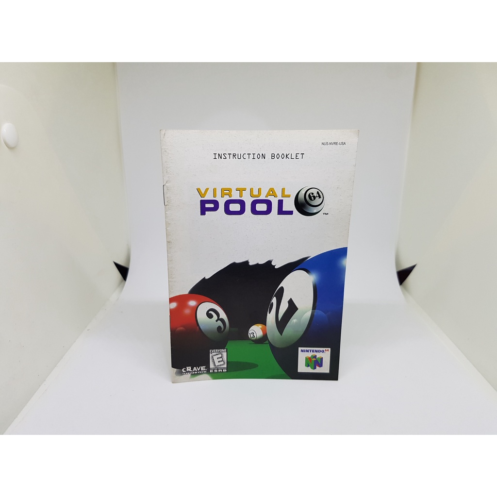 Apenas O Manual - Virtual Pool 64 - Nintendo 64 - Americano ( EUA ...