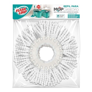 Refil para Mop Giratório Flash Limp Microfibra Ciclone, Pro, Odyssey, 3 em 1, Verde Água em Oferta na Shopee