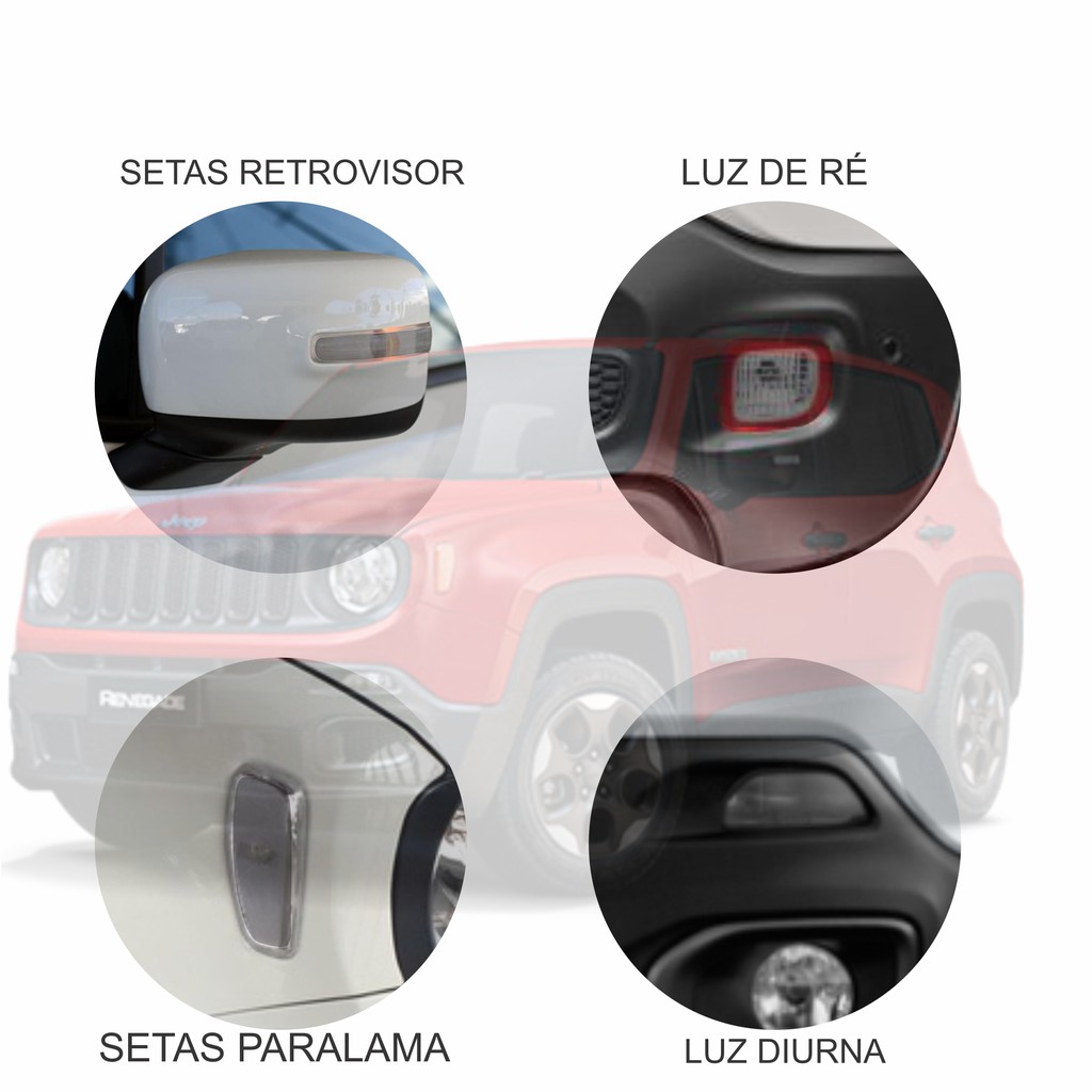 Kit Adesivos De Lanterna Jeep Renegade