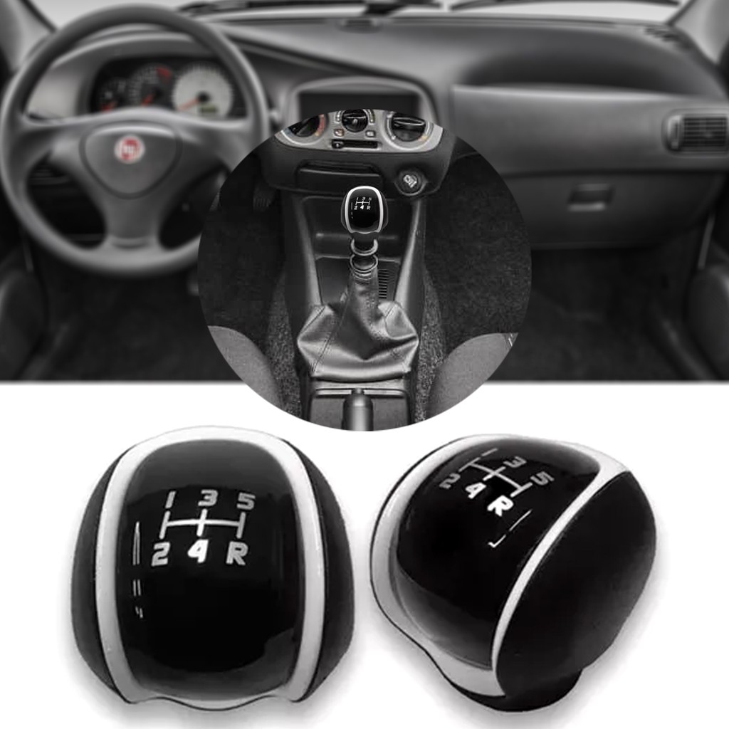 Manopla Bola Câmbio Mopar Compatível Palio Fire 2006 2018 Original - DETALHE PRATA