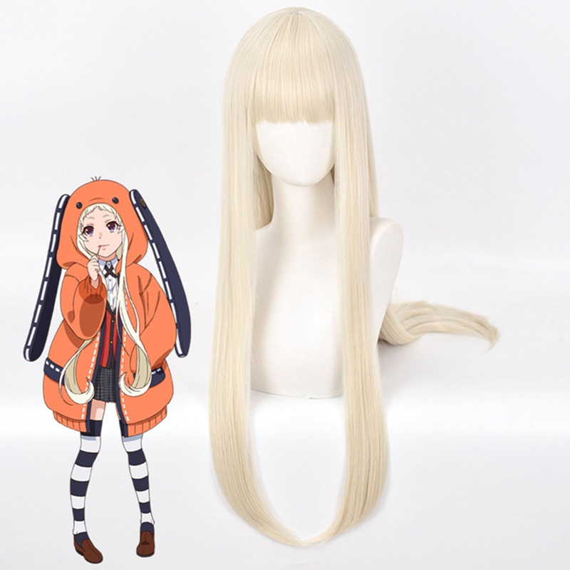 Synthetic Long Straight Hair Lady Full Wigs Anime Fashion Cosplay Heat Resistant 