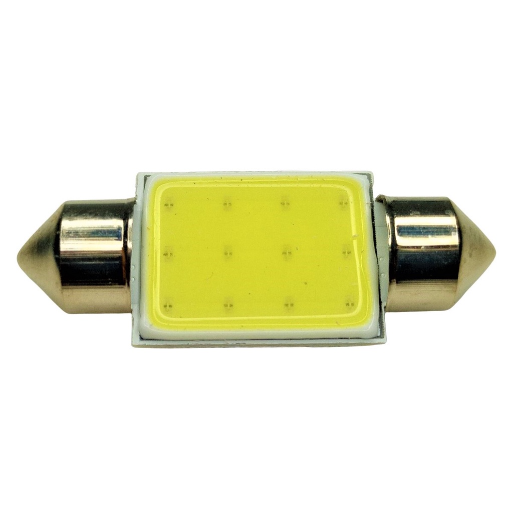 Lâmpada Torpedo Led Cob 36mm Luz Led Cob Super Branco 12 Leds 6w 12v Teto Unidade