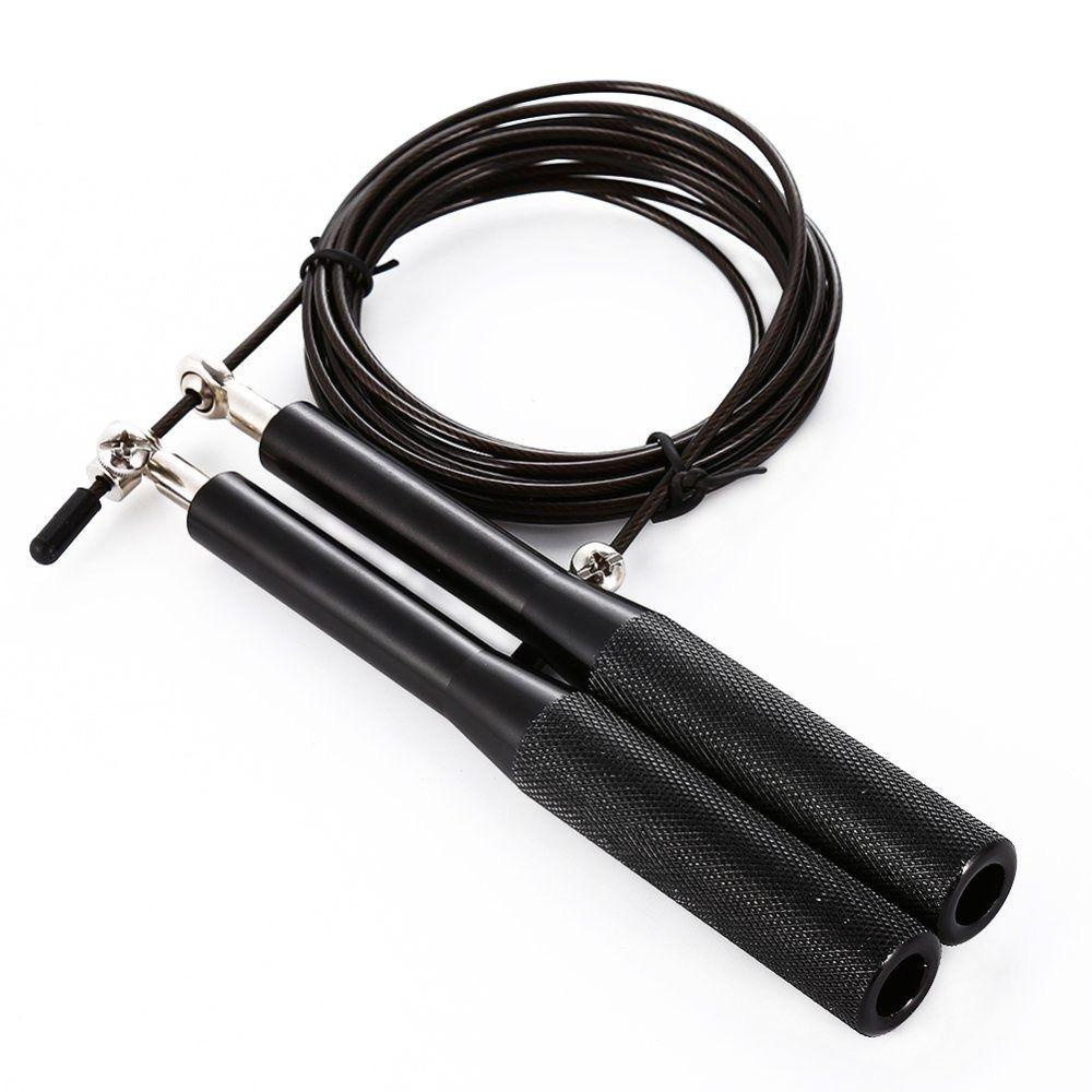 Corda Profissional Cross Speed Rope Aluminio 2 Rolamentos Double Under Preta - Odin Fit em Oferta na Shopee