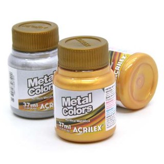 tinta metal colors acrilex de 37mL em Oferta na Shopee