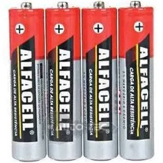 Pilha Palito Alfacell AAA 1.5v Com 4 Pilhas