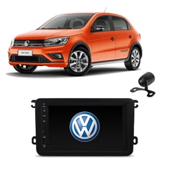 Kit Central Multimidia MP5 MP8 Gol G7 + Moldura + Camera Espelhamento Ios E Android