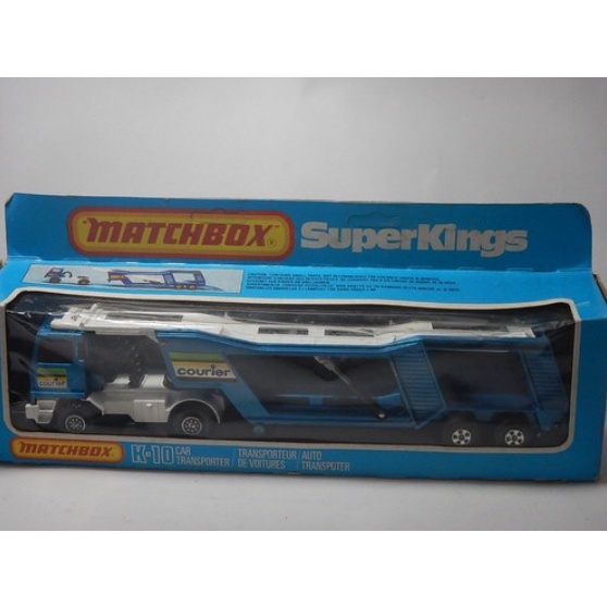 Miniatura Matchbox Superkings K-10 Car Transporter Com Caixa