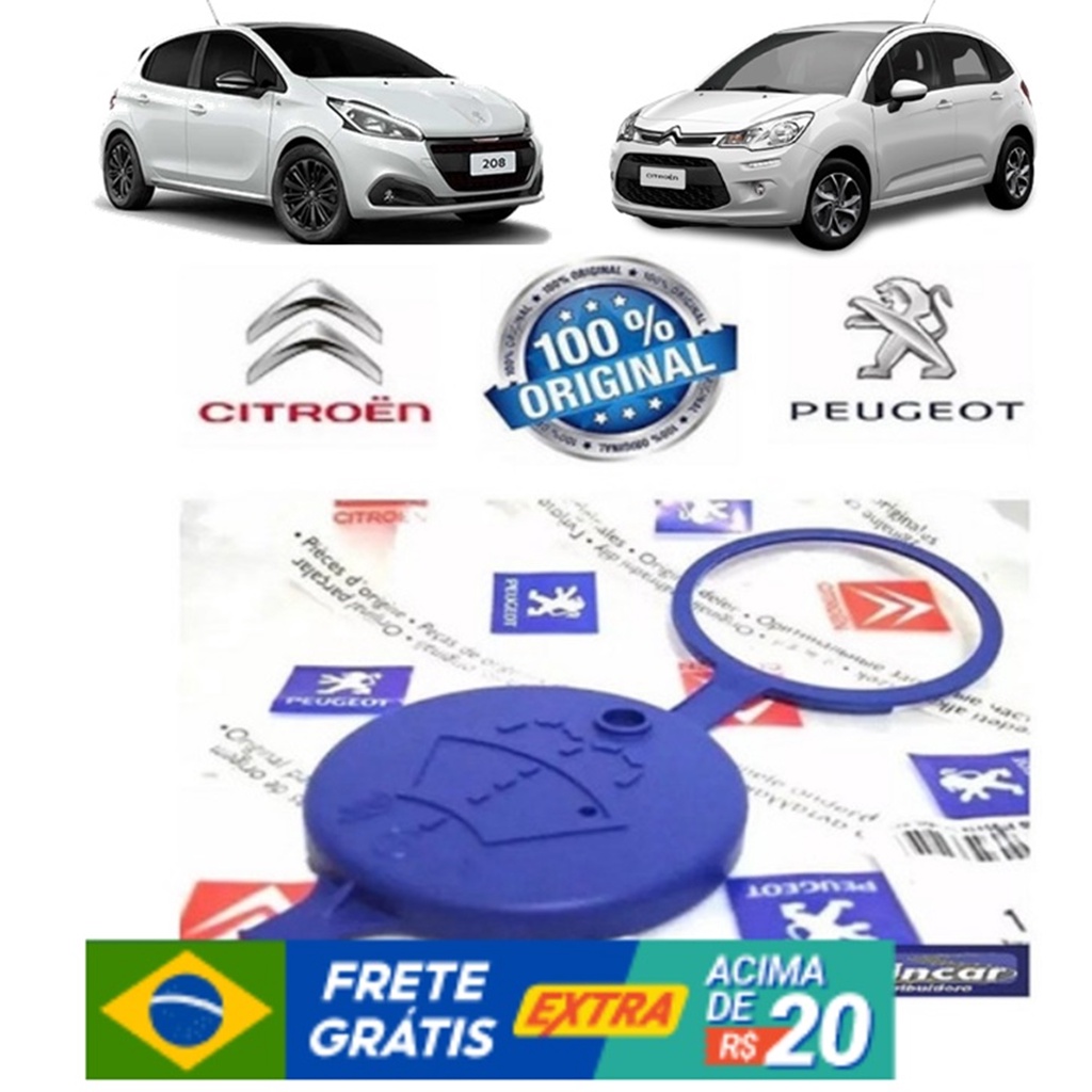 Tampa Reservatorio de água Compativel com Citroen Peugeot 207 208 307 408 508 2008 3008 5008 C3 C4