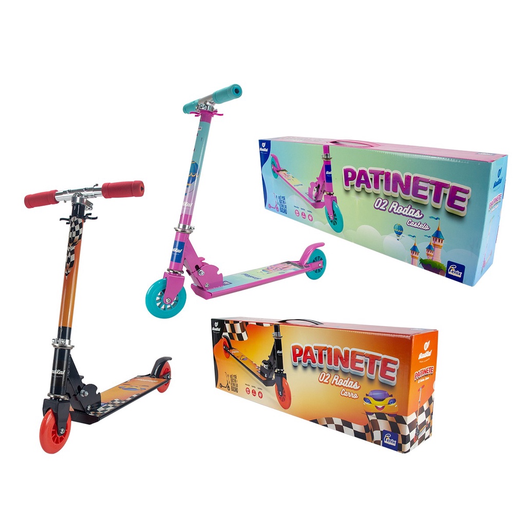 Patinete Infantil aluminio 2 rodas Menino e Menina - Oferta masculino barato feminino atividades infantil brinquedos para criança 4 5 6 7 anos presente para criança Esportes e Atividades ao Ar Livre