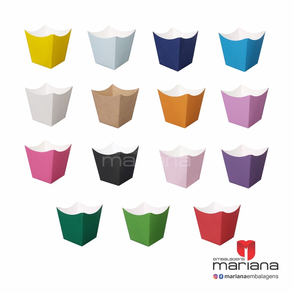 Cachepot Colorido - 10 unidades em Oferta na Shopee