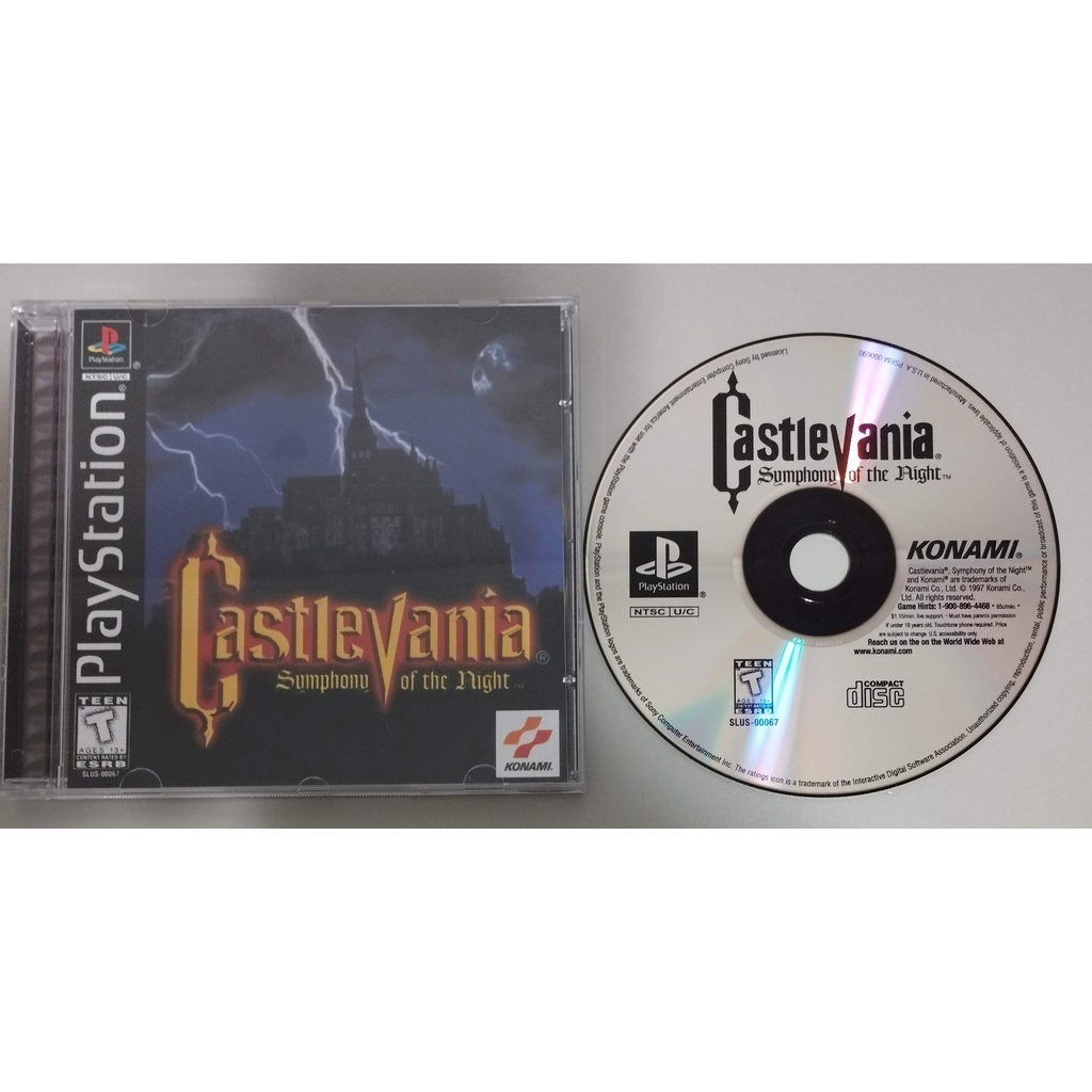 PS1 Castlevania Symphony of the Night (mídia preta) Escorrega o Preço