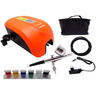 Pistola Caneta Aerografica com Compressor Bivolt - Versa