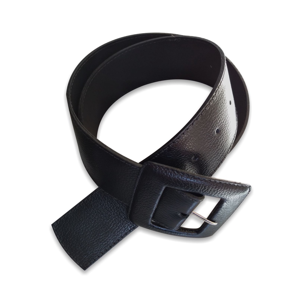 Cinto Couro Feminino Largo Couro Legítimo Fivela Quadrada em Oferta na Shopee