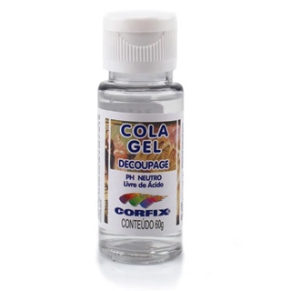 Cola Gel para Decoupage Corfix Ph Neutro 60g em Oferta na Shopee